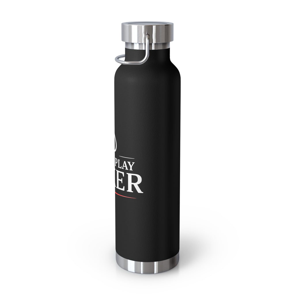 Just Play Poker 22oz Insulated Water Bottle — Copper Vacuum Thermos for Poker Players
