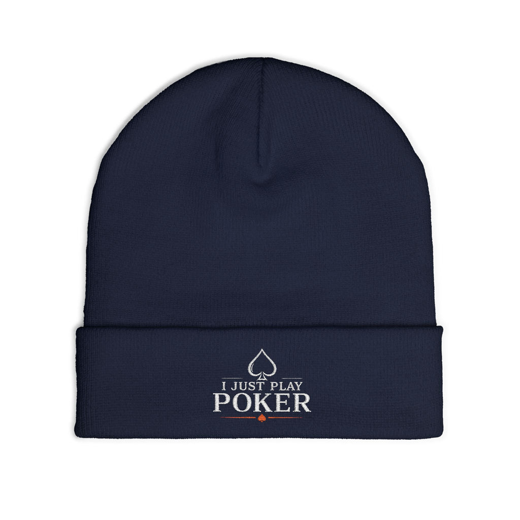 Bad Beat Beanie (white logo) — I Just Play Poker