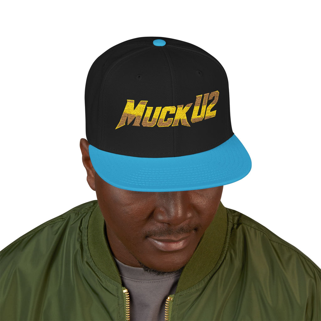 MuckU2 Snapback Poker Cap (blk/red logo SKU1004)