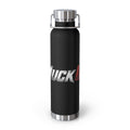 MuckU2 Insulated Water Bottle (gradient silver/red logo SKU 100012)