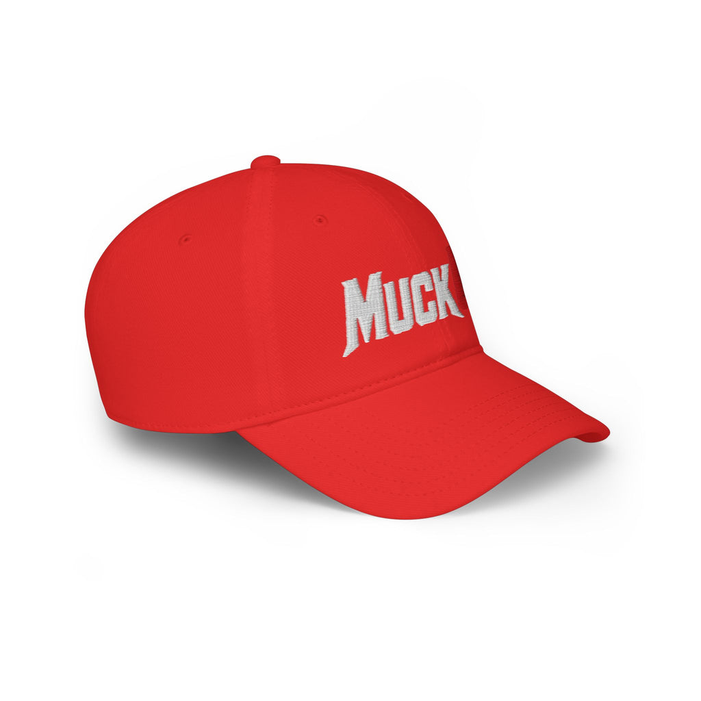 MuckU2 Poker Cap (embroidered white/red logo/SKU 100076)