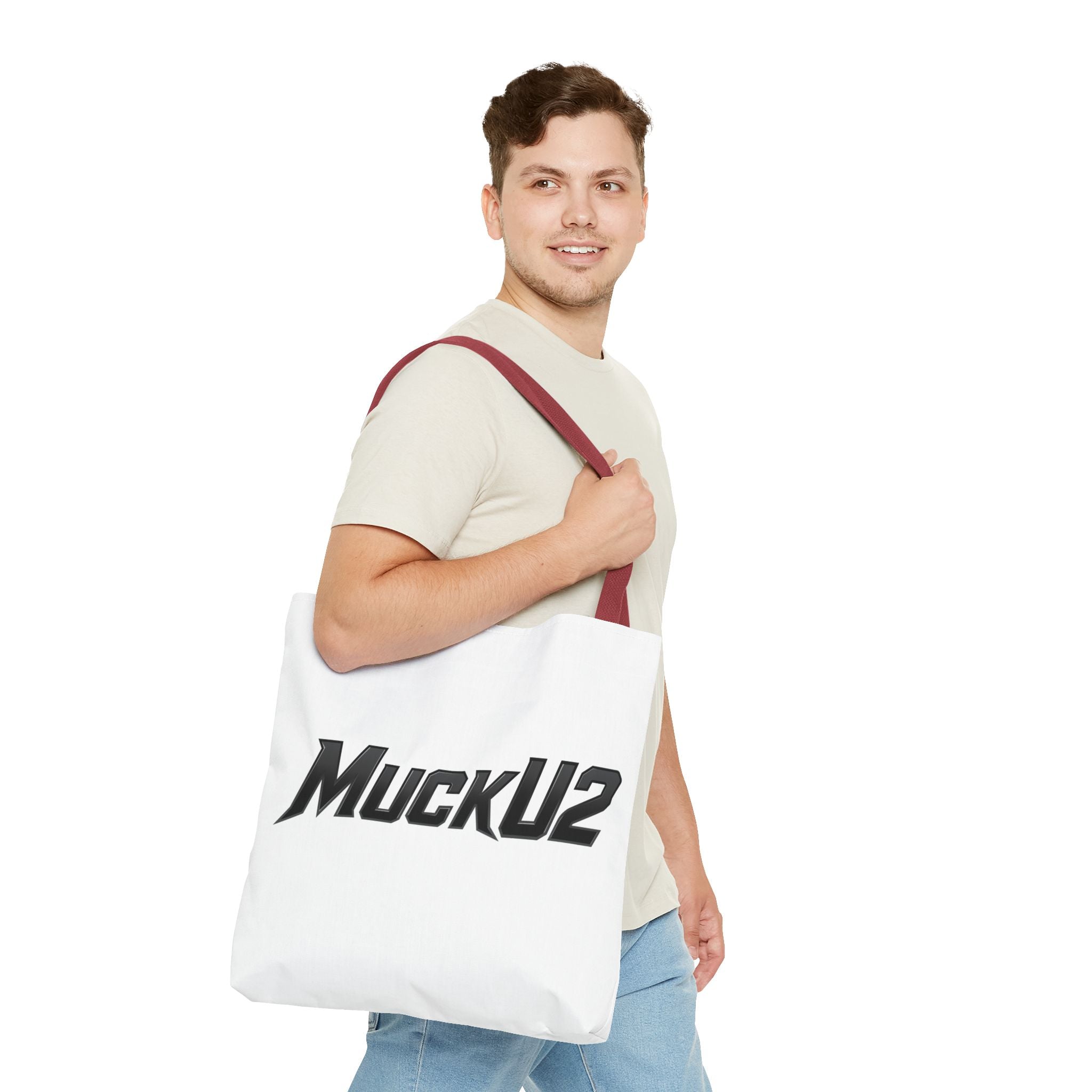 MuckU2 Bubble Canvas Poker Tote Bag (black logo SKU 100025)