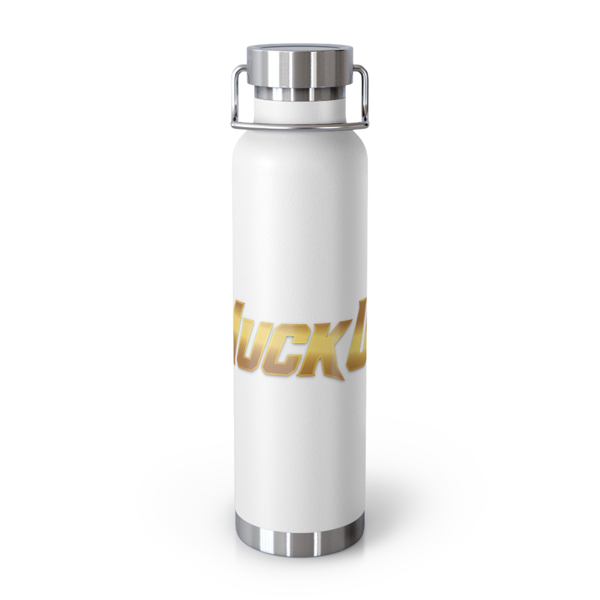 MuckU2 Insulated Water Bottle (gold logo/SKU 100010)