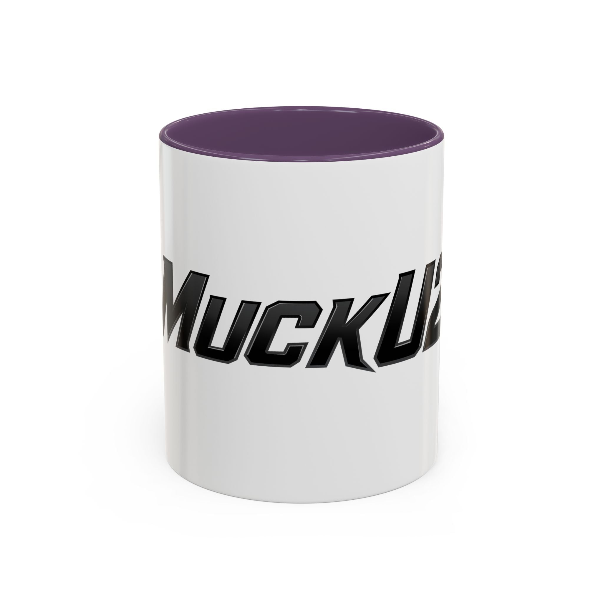 MuckU2 Classic White Mug (black logo/SKU 100045)