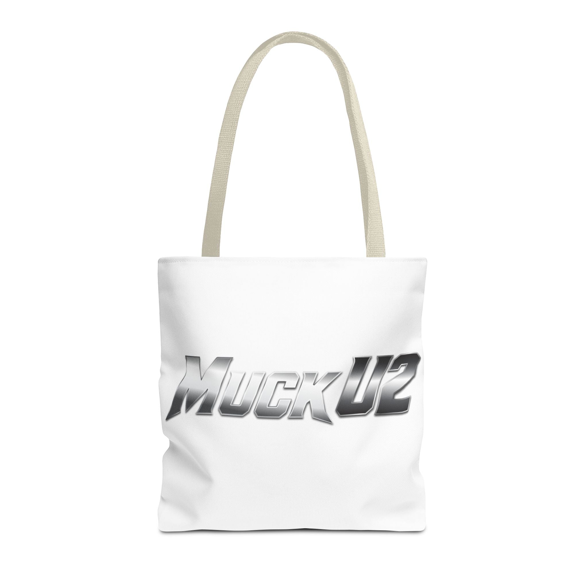 MuckU2 Bubble Canvas Poker Tote Bag (gradient silver logo SKU 100022)