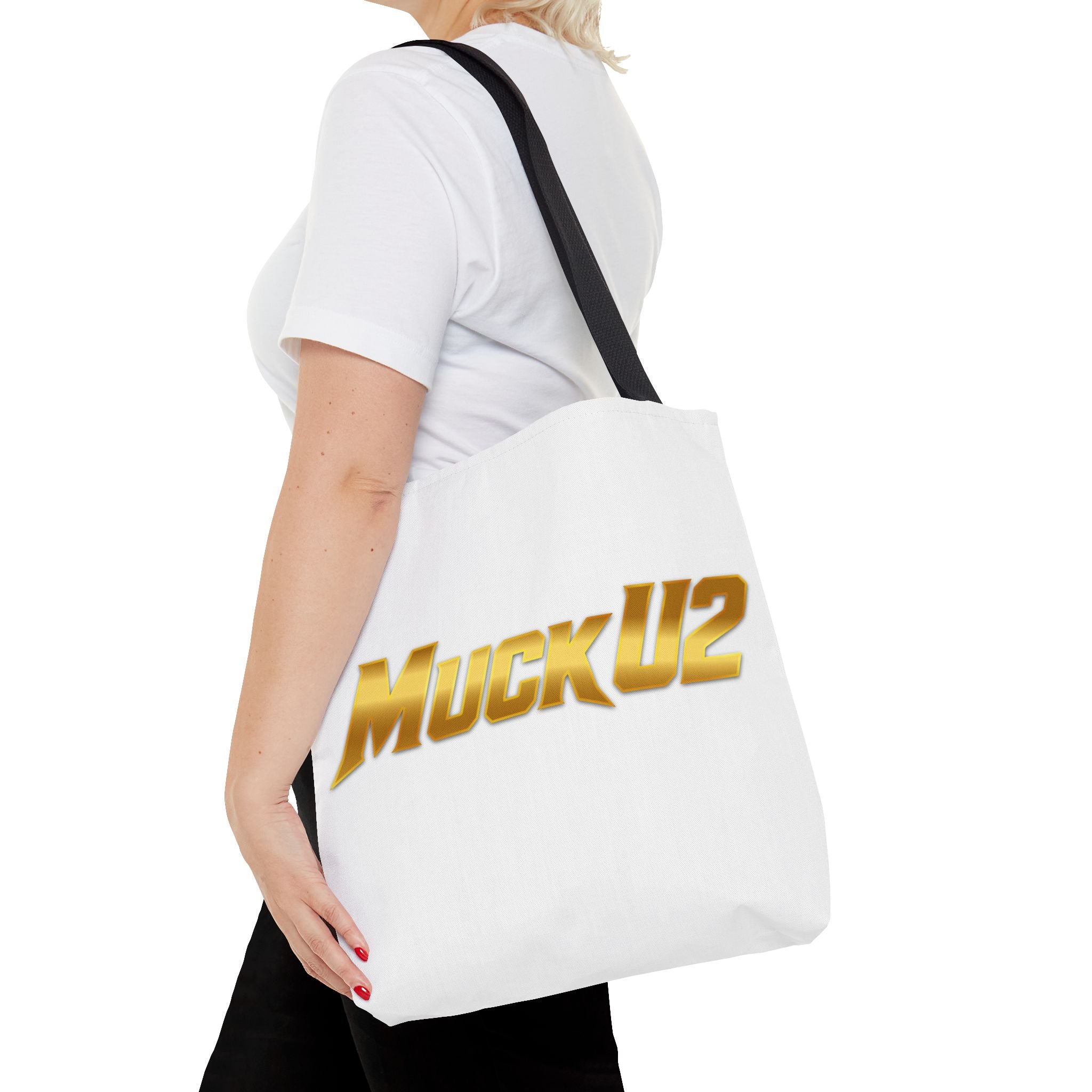 MuckU2 Bubble Canvas Poker Tote Bag (gold logo SKU 100020)
