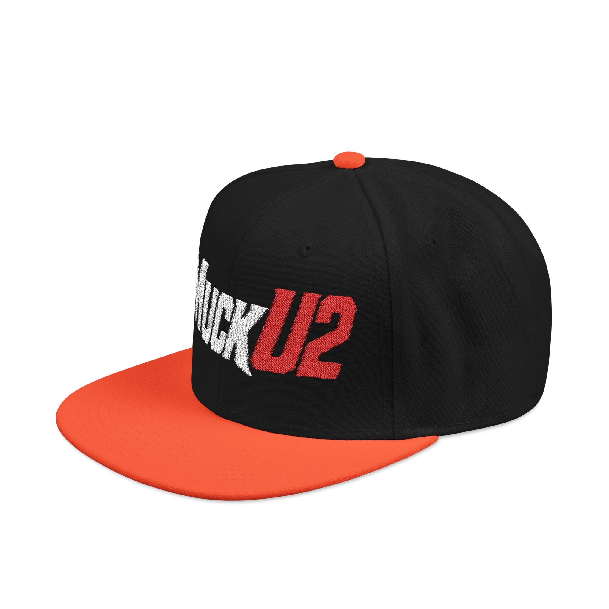 MuckU2 Snapback Embroidered Poker Cap (silver/red logo SKU 10007)