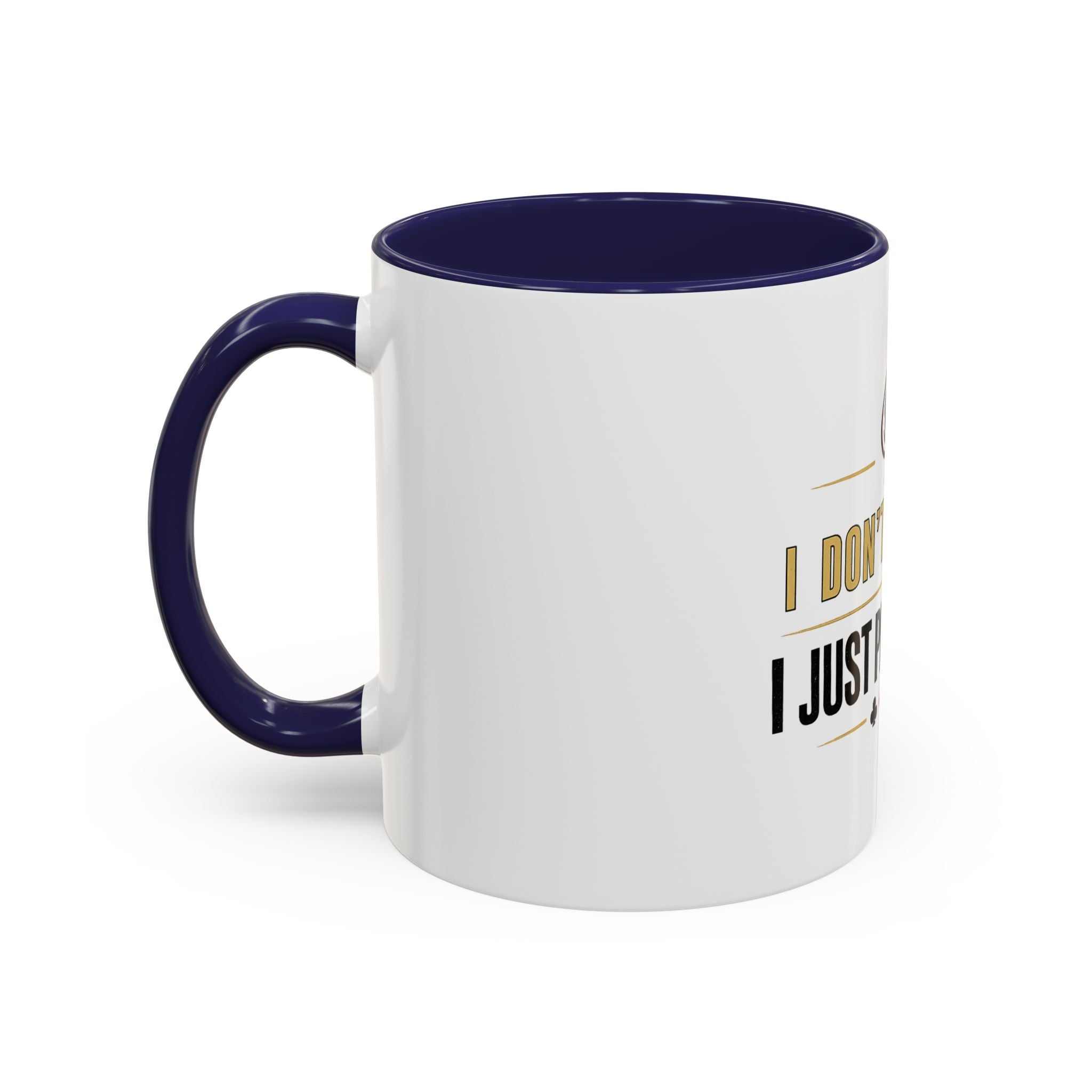 Poker Coffee Mug – "I Don't Gamble, I Just Play Poker" Accent Mug