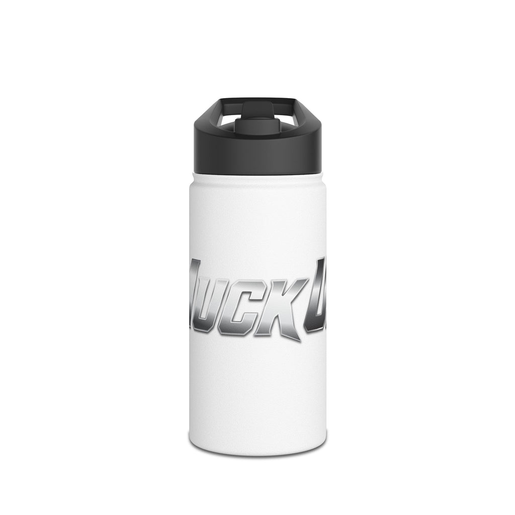 MuckU2 Stainless Steel Poker Water Bottle (gradient silver logo/SKU 100030)