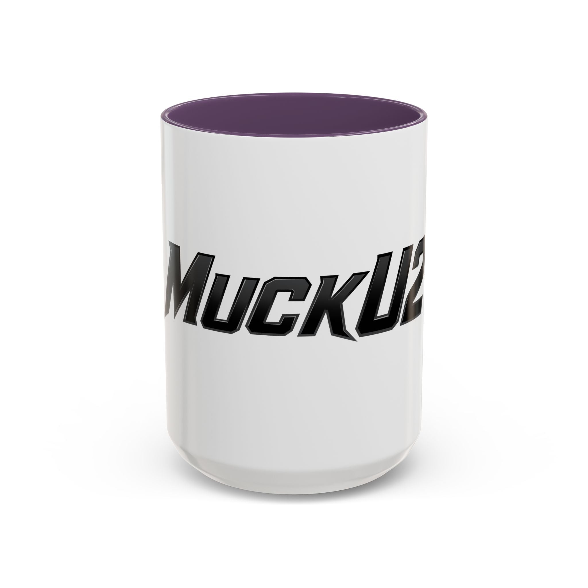 MuckU2 Classic White Mug (black logo/SKU 100045)
