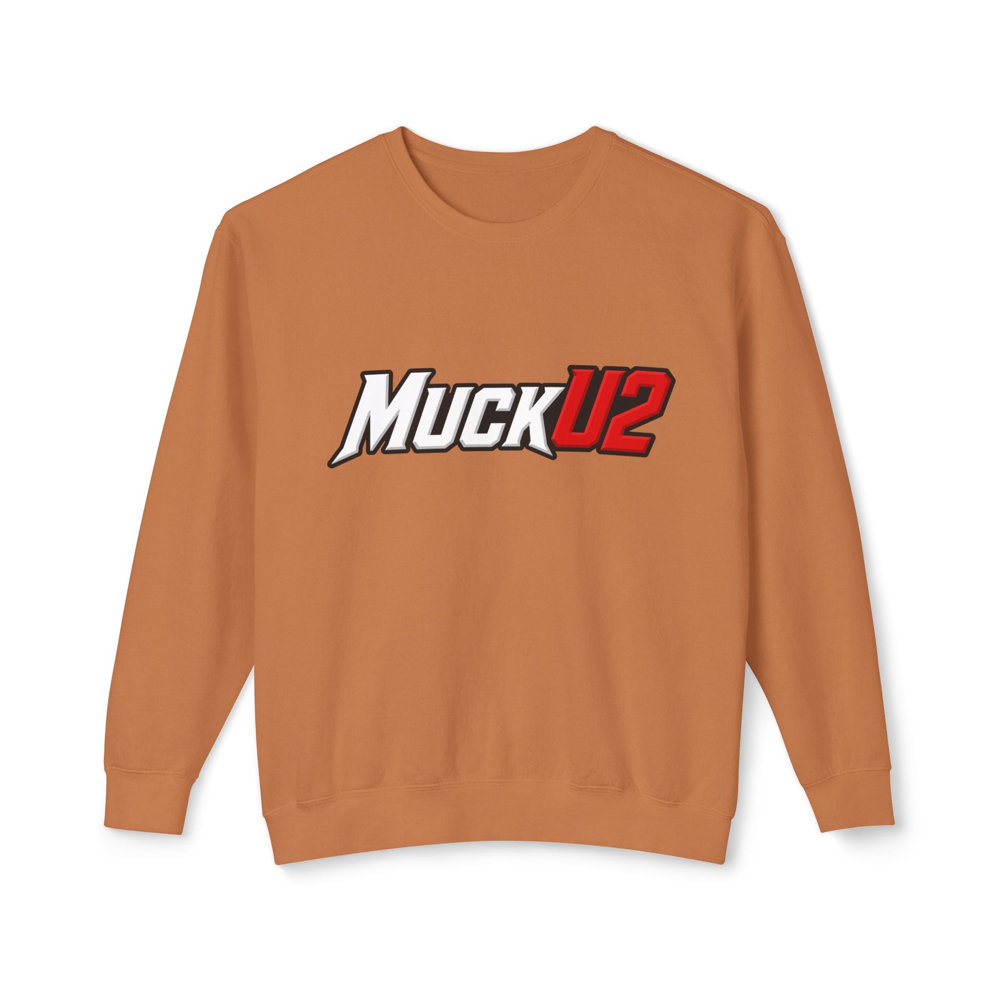 MuckU2 Poker Crewneck Sweatshirt (white/red logo/SKU 100067)