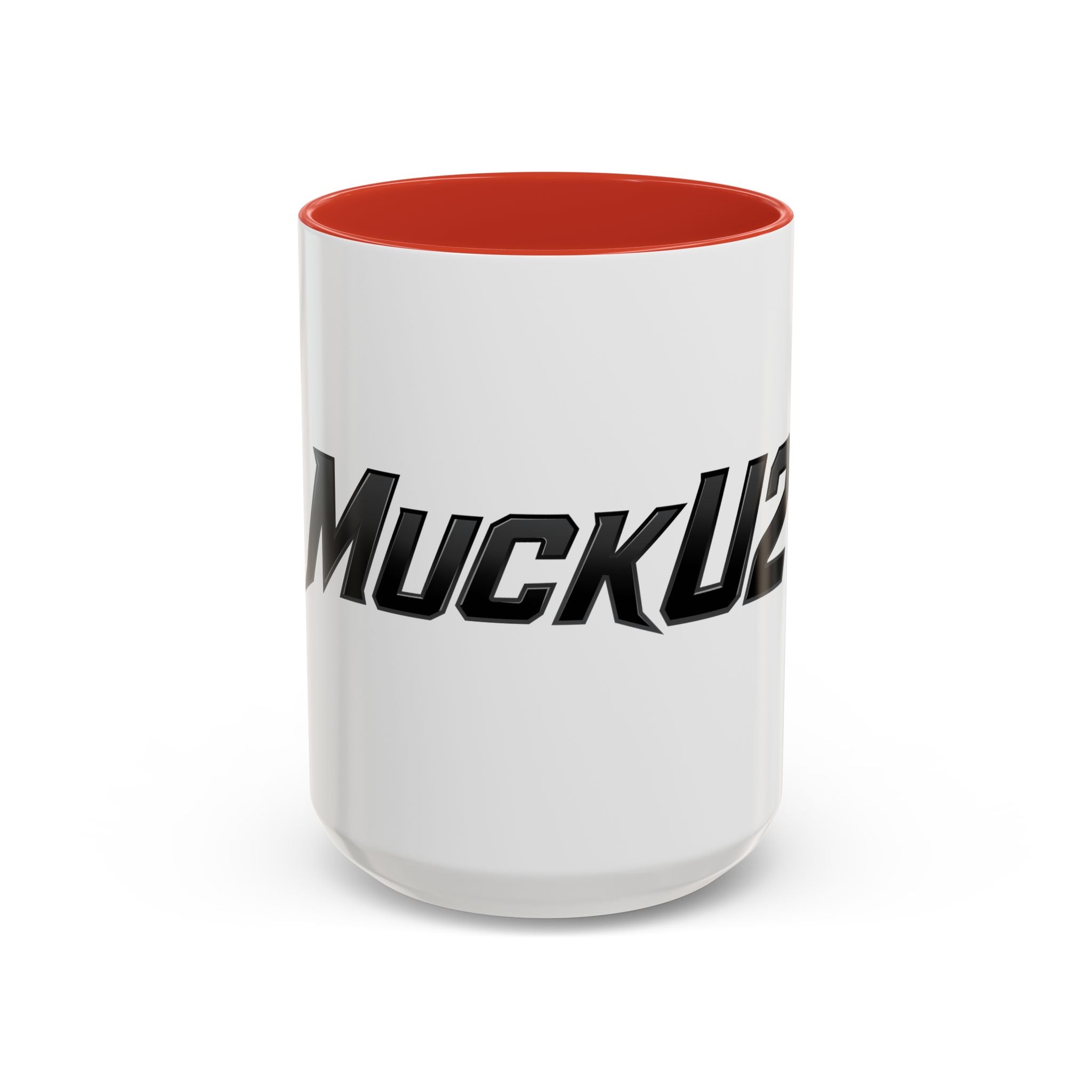MuckU2 Classic White Mug (black logo/SKU 100045)