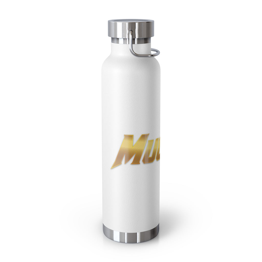 MuckU2 Insulated Water Bottle (gold logo/SKU 100010)