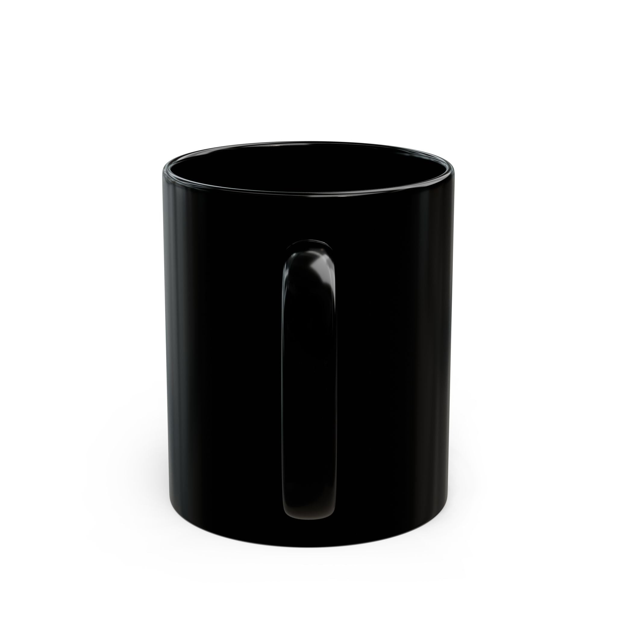 MuckU2 Classic Black Mug (gradient silver/black logo/SKU 100039)