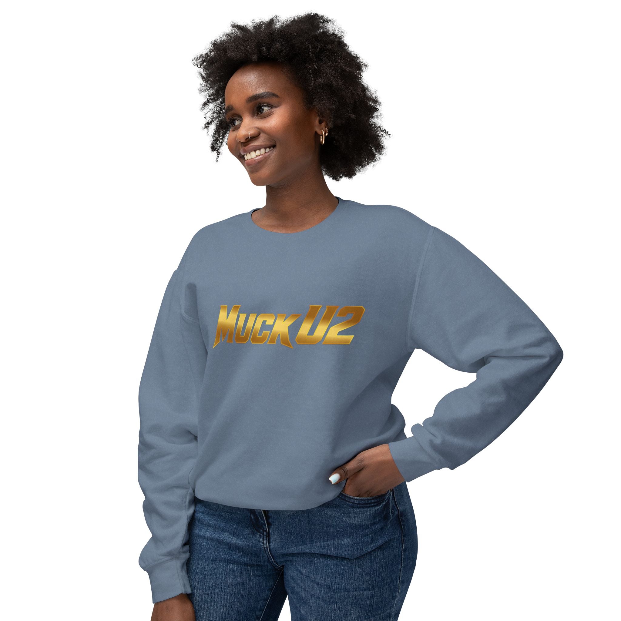 MuckU2 Poker Crewneck Sweatshirt (gold logo/SKU 100062)