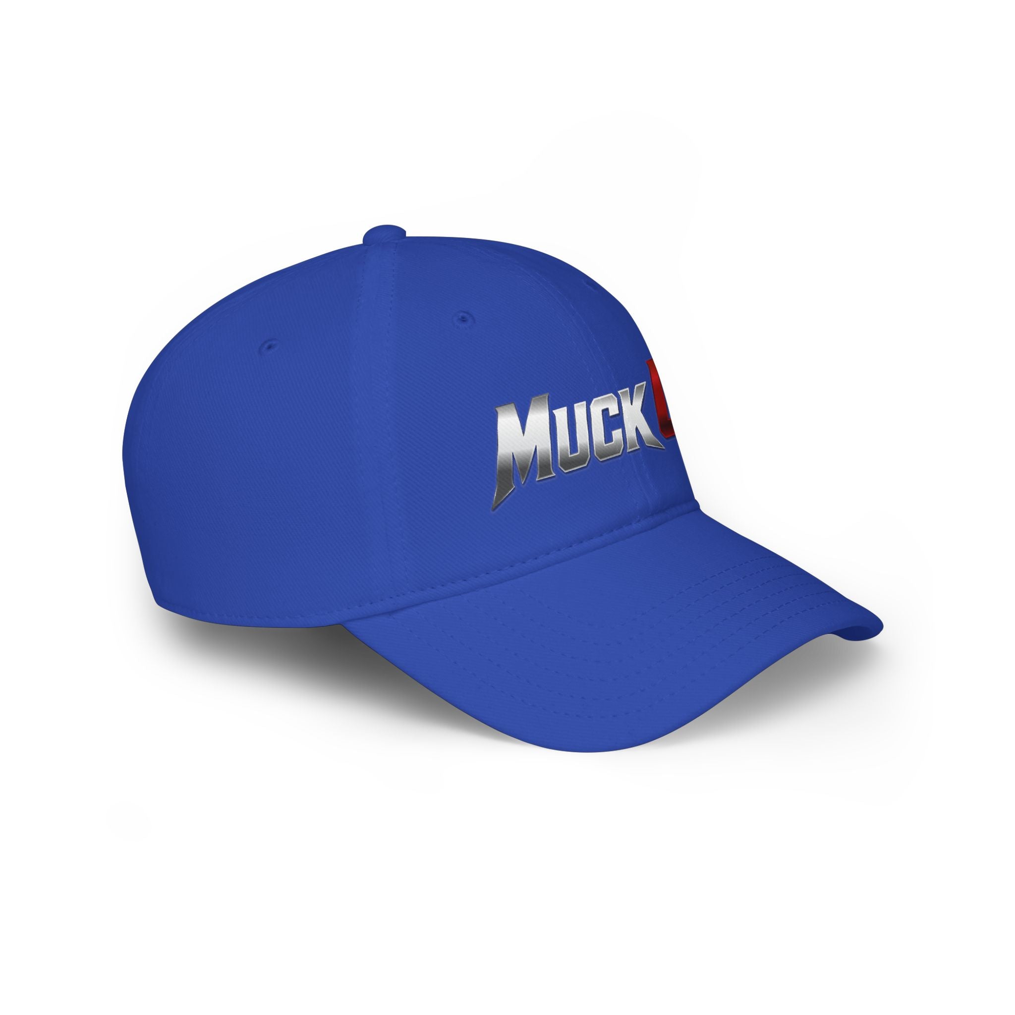 MuckU2 Poker Cap (gradient silver/red logo/SKU 100072)