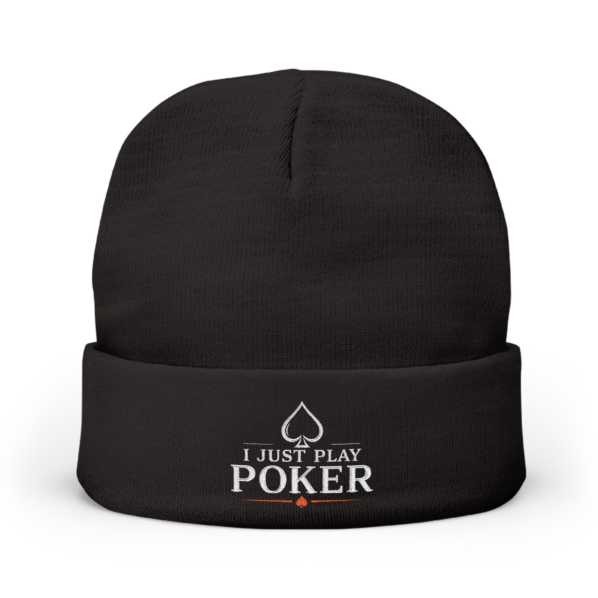 Bad Beat Beanie (white logo) — I Just Play Poker