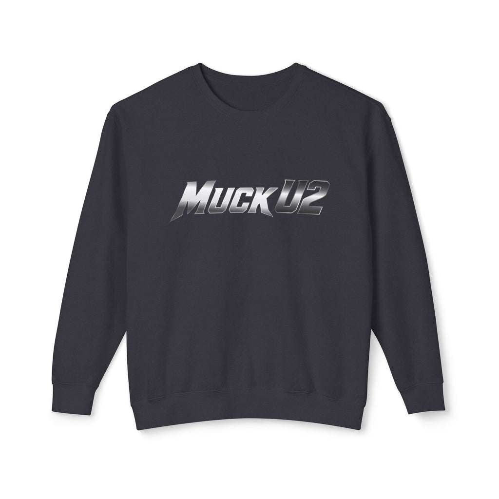 MuckU2 Poker Crewneck Sweatshirt (gradient silver/black logo/SKU 100063)