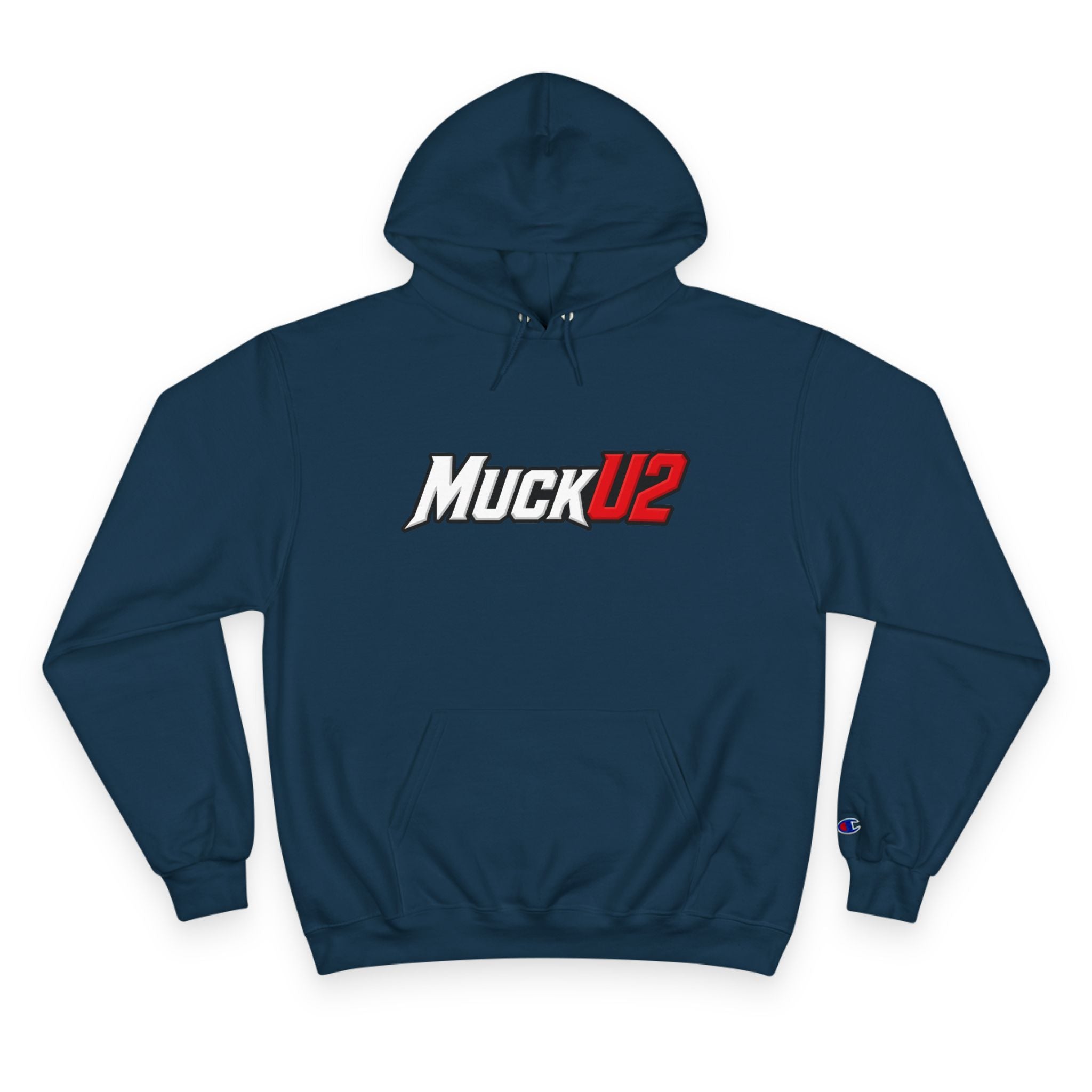 MuckU2 Poker Hoodie (white/red logo/SKU 100051)