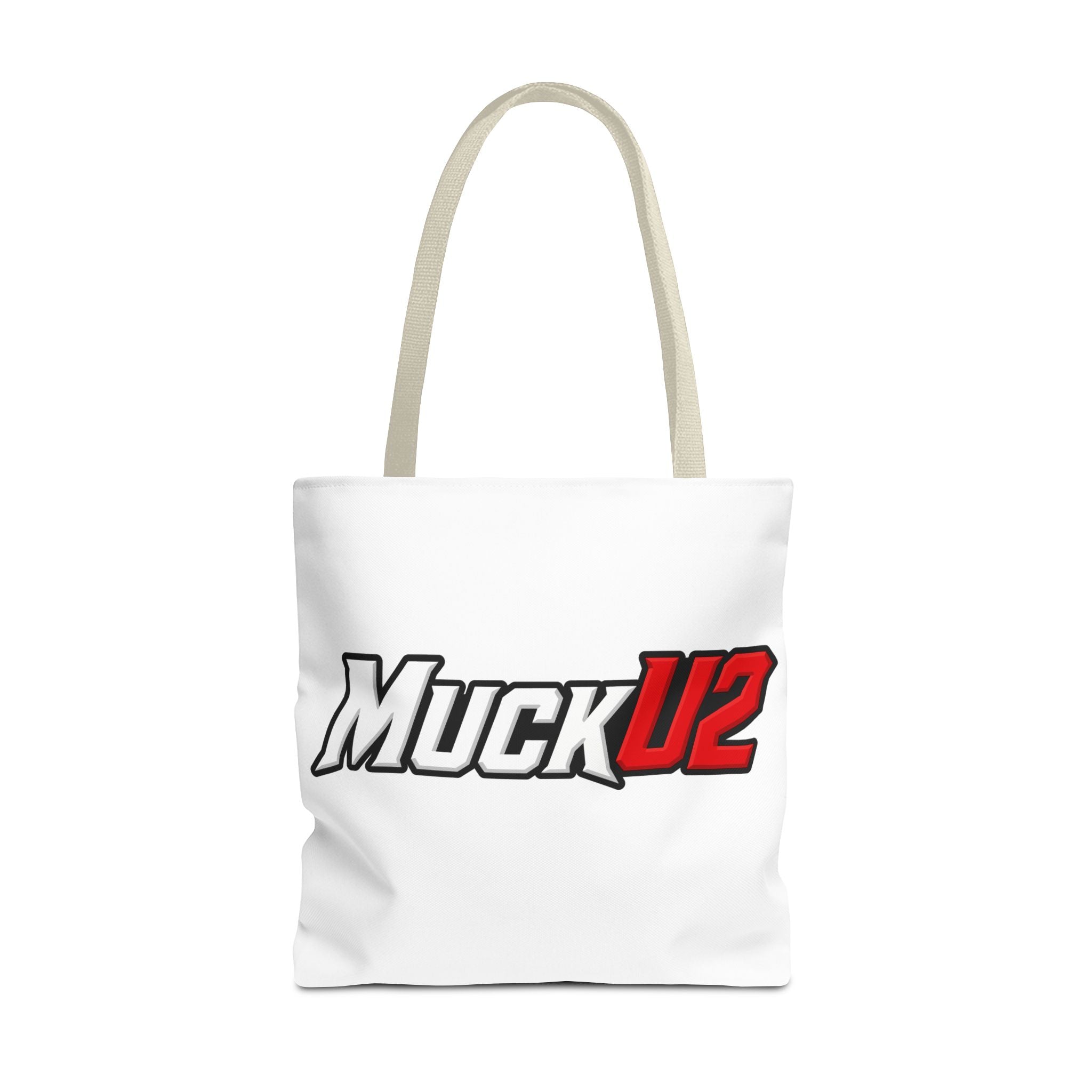 MuckU2 Bubble Canvas Poker Tote Bag (red/white logo SKU 100024)