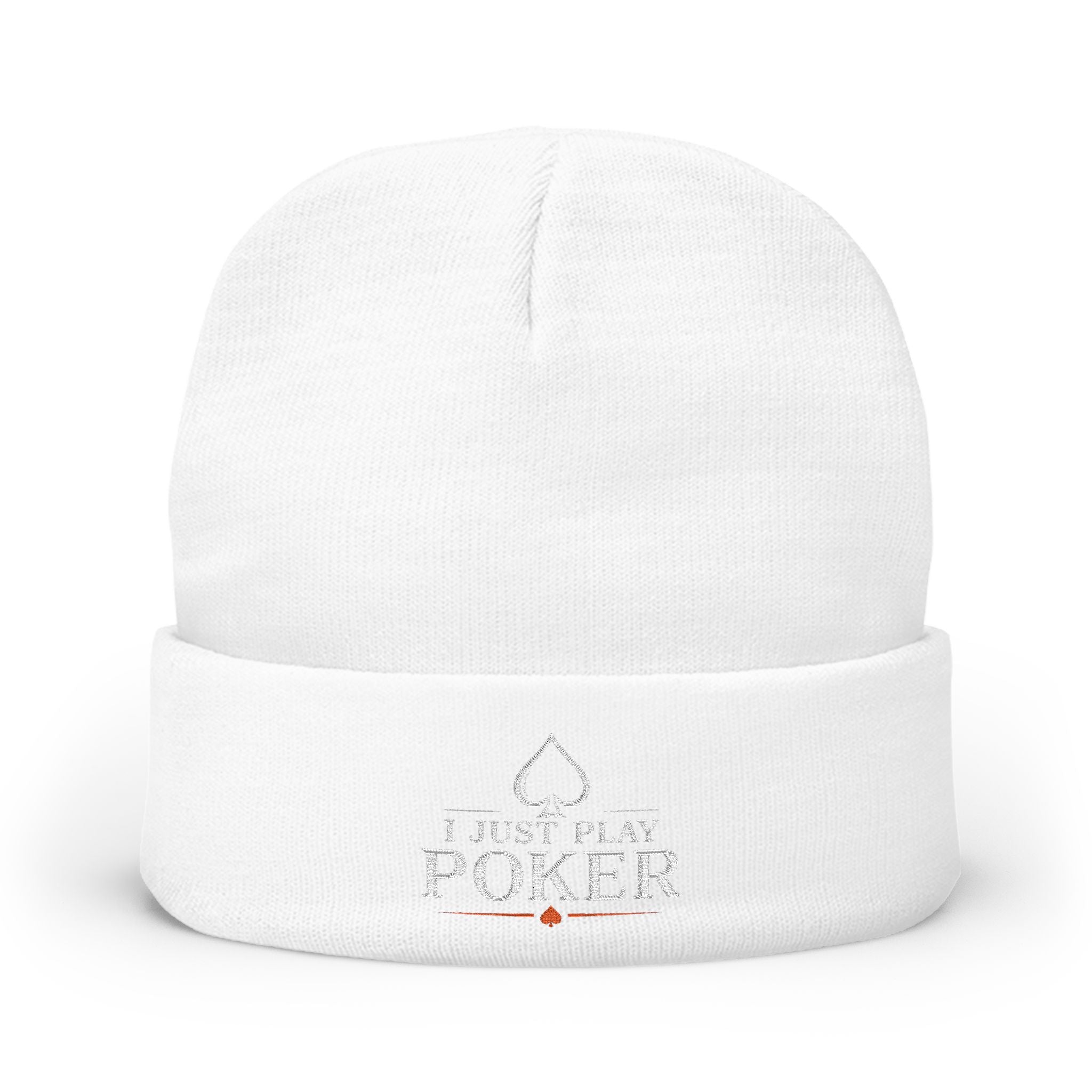 Bad Beat Beanie (white logo) — I Just Play Poker