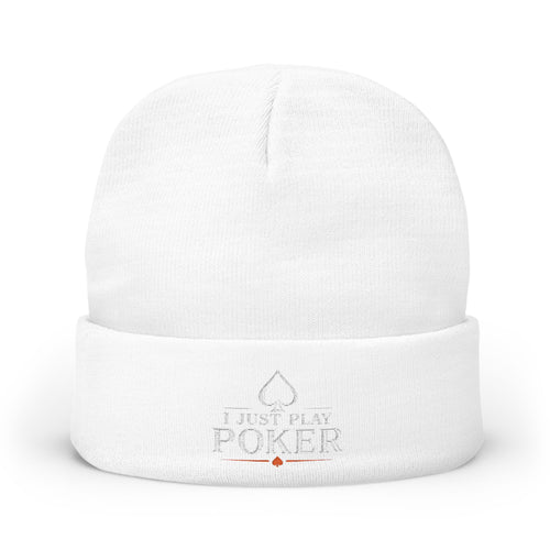 Bad Beat Beanie (white logo) — I Just Play Poker