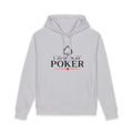 Deep Stack Poker Hoodie (black logo) — “I Don’t Gamble, I Just Play Poker” Organic Pullover
