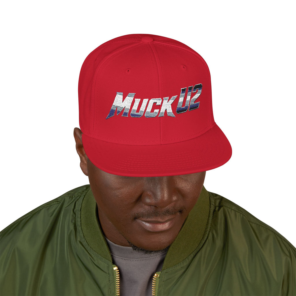 MuckU2 Poker Snapback Cap (gradient silver SKU 10005)