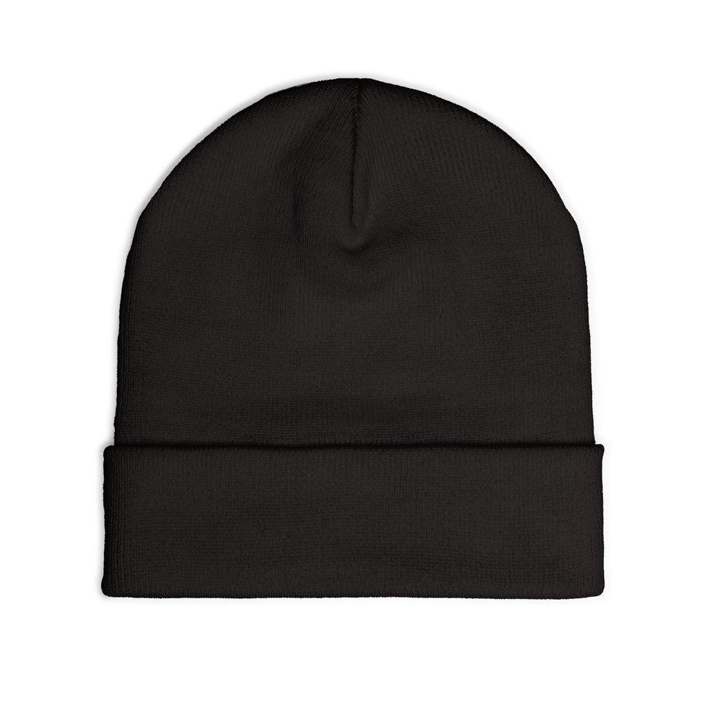 Embroidered Knit Beanie — "I Just Play Poker" Winter Hat