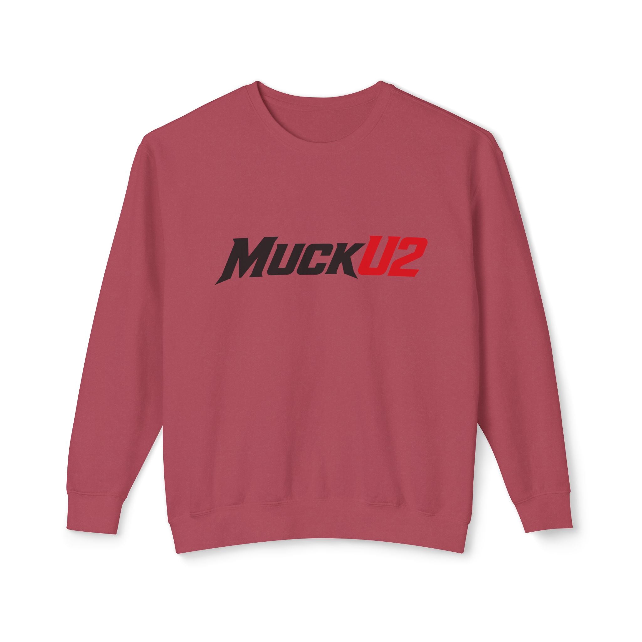 MuckU2 Poker Crewneck Sweatshirt (black/red logo/SKU 100066)