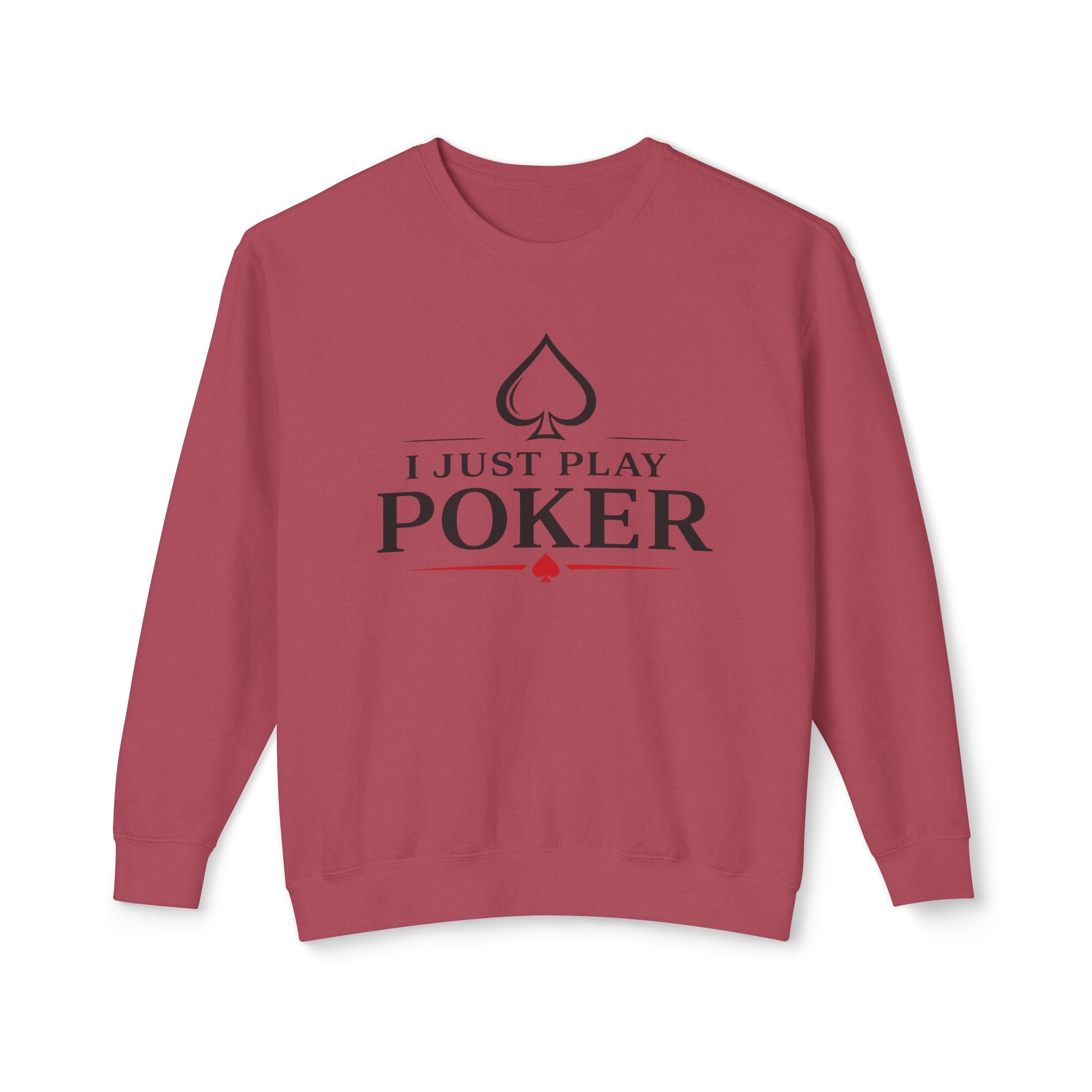Tournament Life Poker Crewneck Sweatshirt (black logo) — I Just Play Poker Pullover