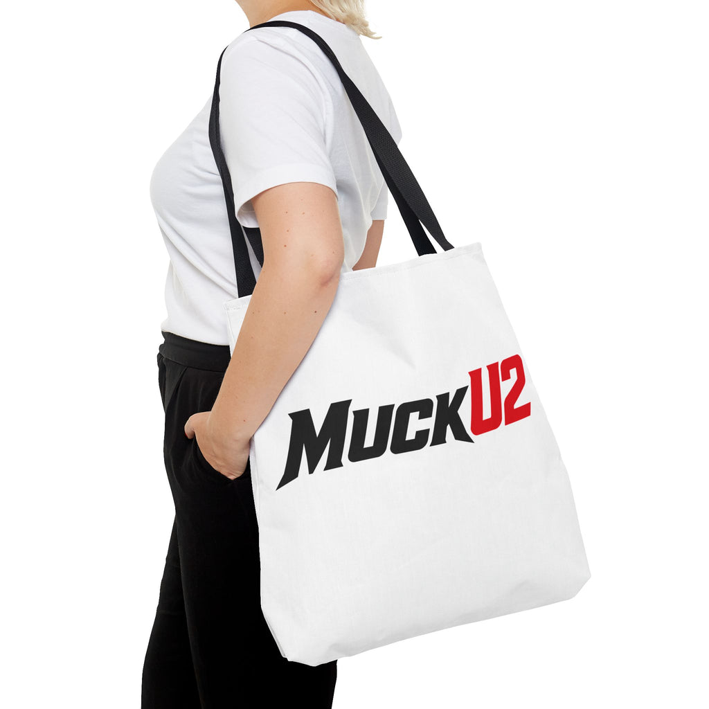 MuckU2 Bubble Canvas Poker Tote Bag (black/red logo SKU 100023)