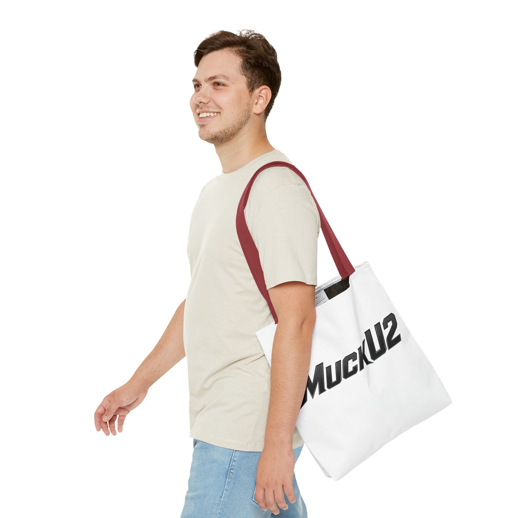 MuckU2 Bubble Canvas Poker Tote Bag (black logo SKU 100025)
