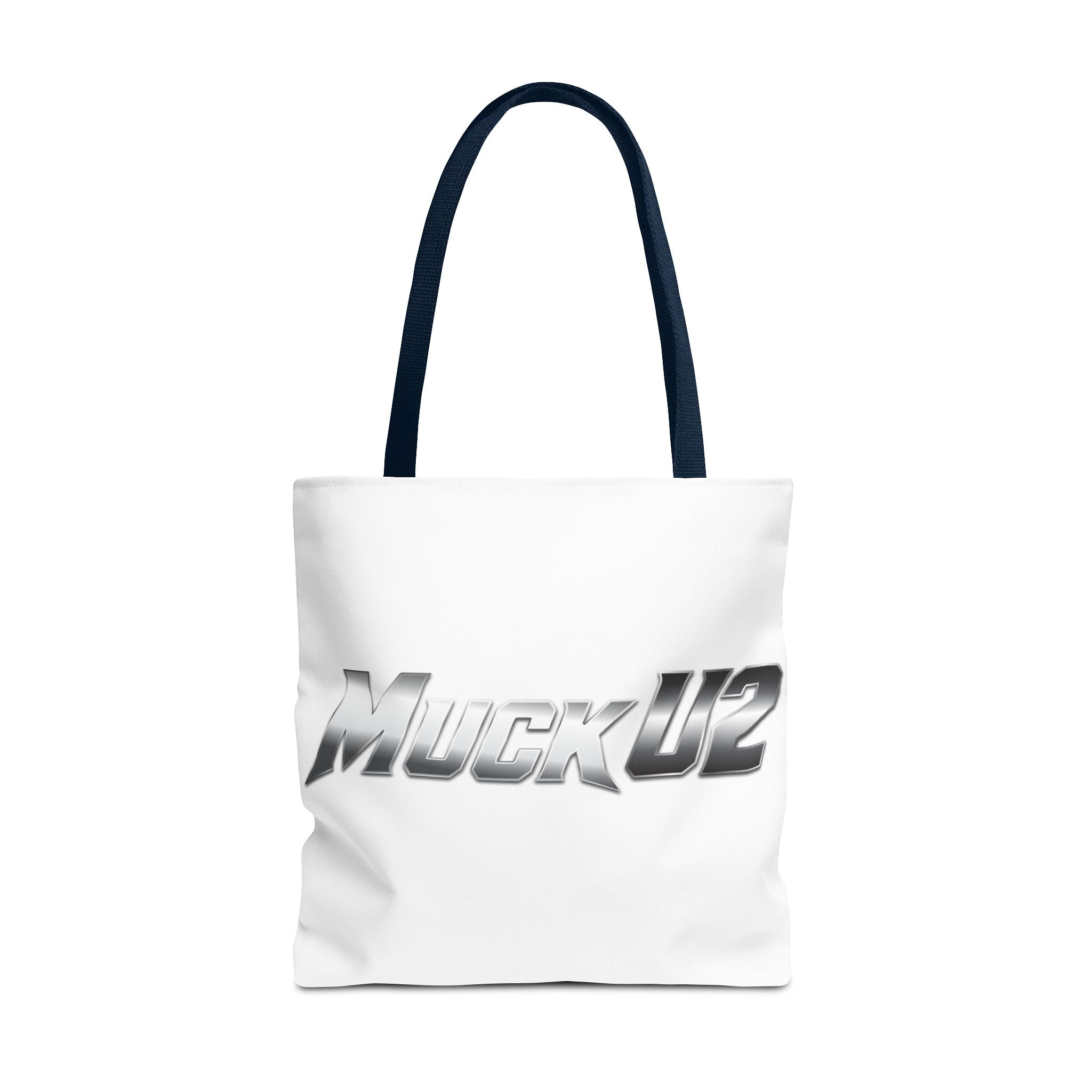 MuckU2 Bubble Canvas Poker Tote Bag (gradient silver logo SKU 100022)