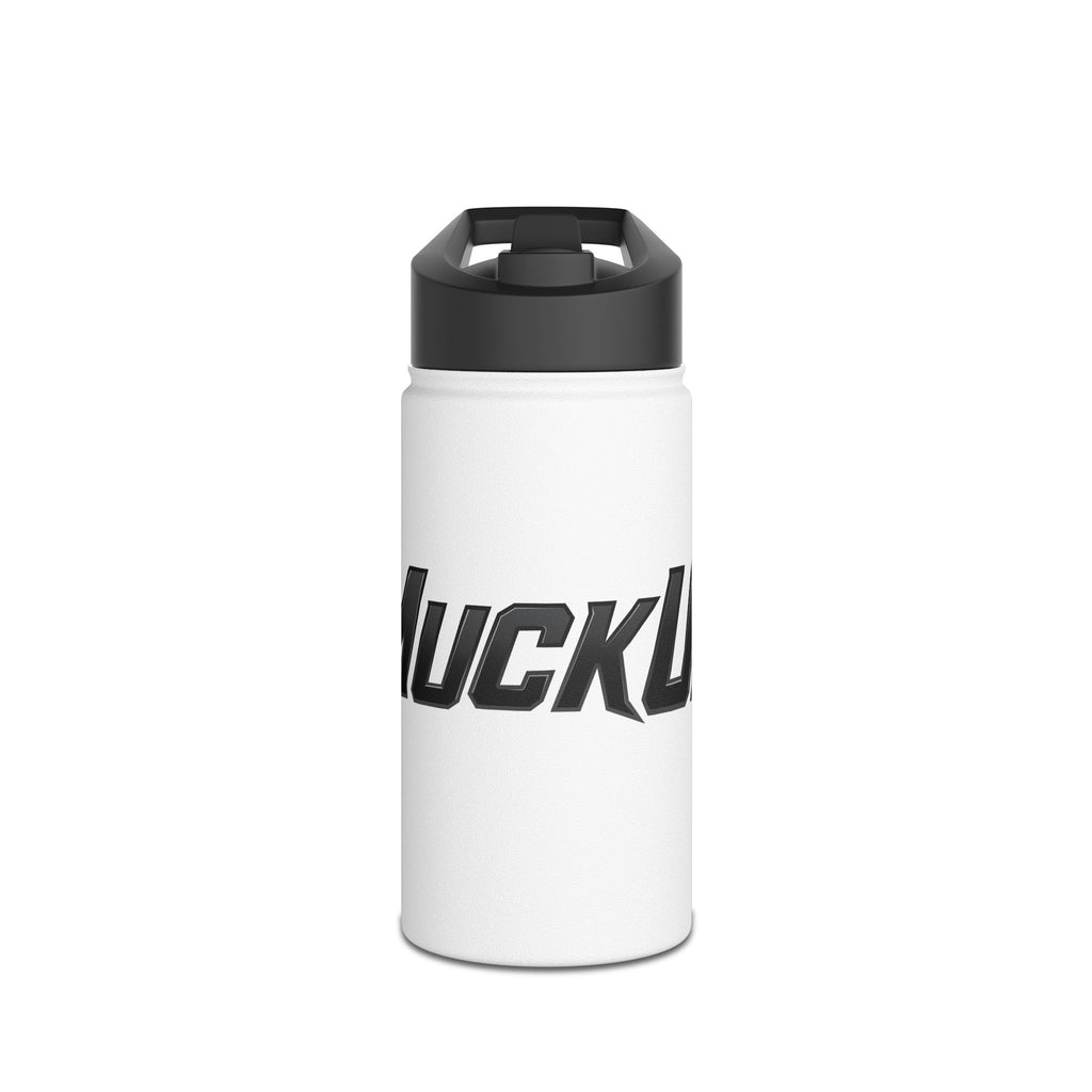 MuckU2 Stainless Steel Poker Water Bottle (black logo/SKU 100027)