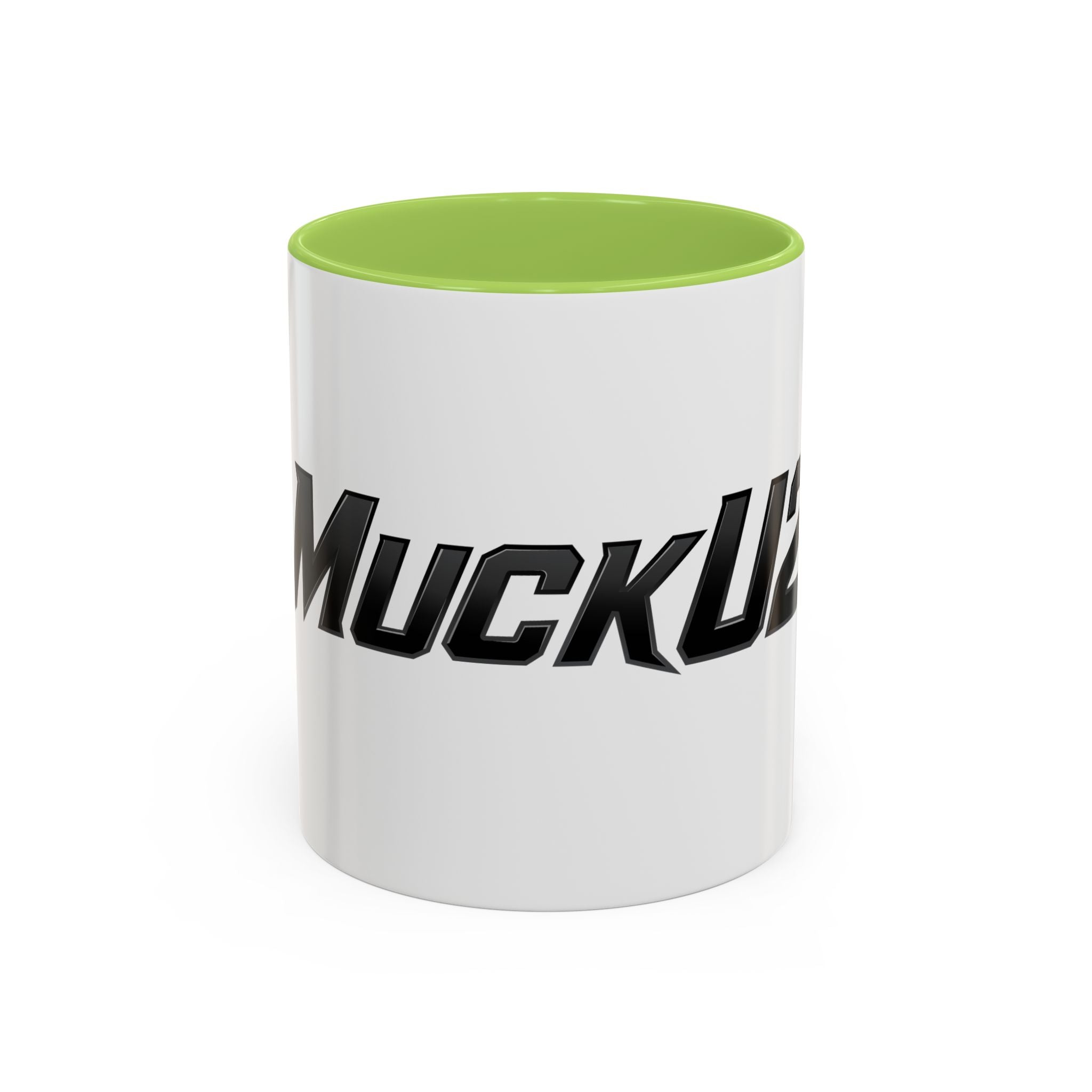 MuckU2 Classic White Mug (black logo/SKU 100045)