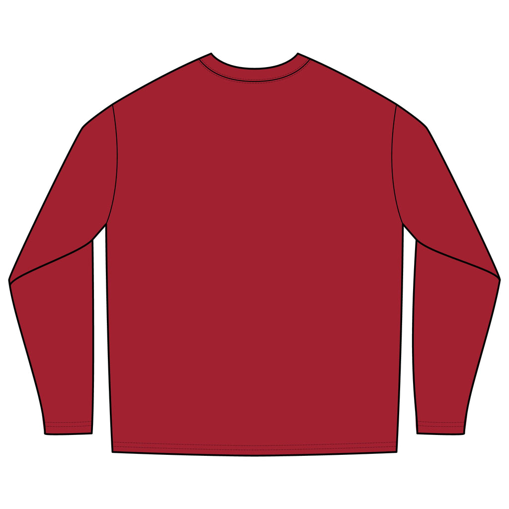 River Poker Long Sleeve Tee (red/black logo) -  I Don't Gamble I Just Play Poker