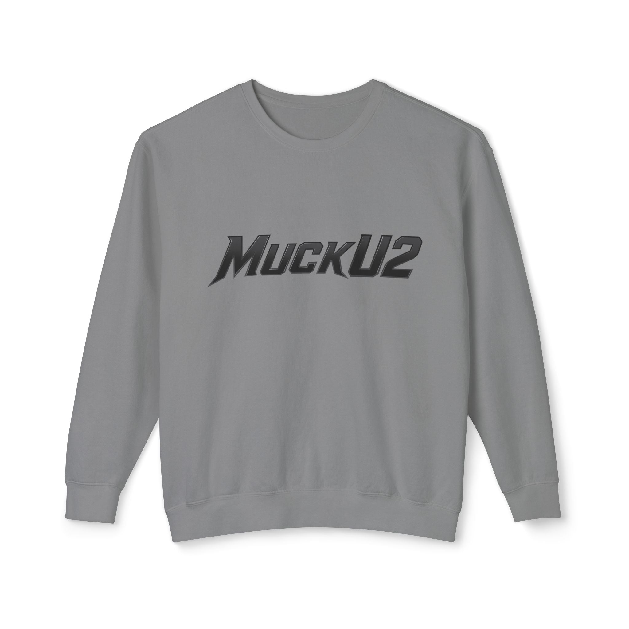 MuckU2 Poker Crewneck Sweatshirt (embroidered white/red logo/SKU 100068)