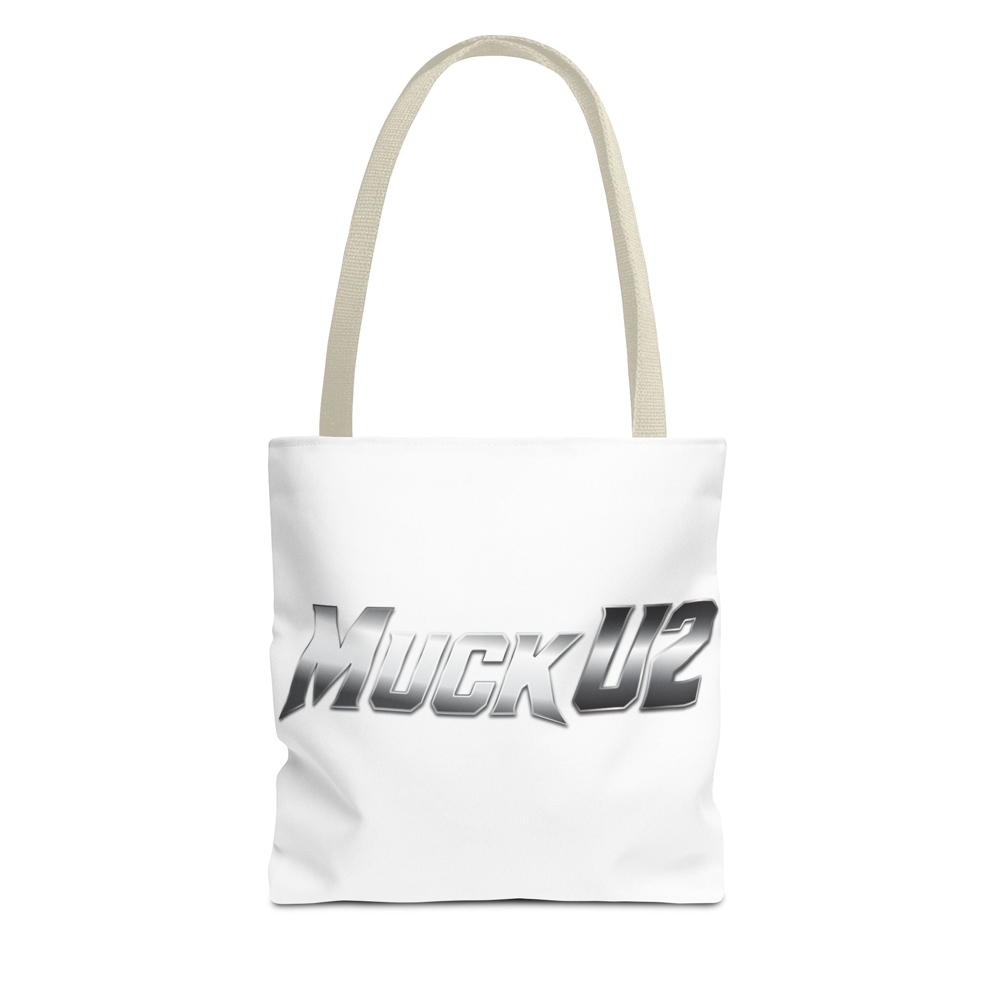 MuckU2 Bubble Canvas Poker Tote Bag (gradient silver logo SKU 100022)