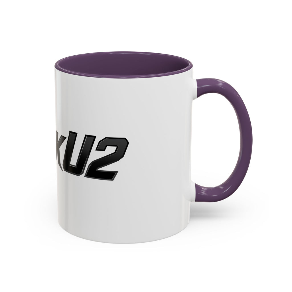 MuckU2 Classic White Mug (black logo/SKU 100045)