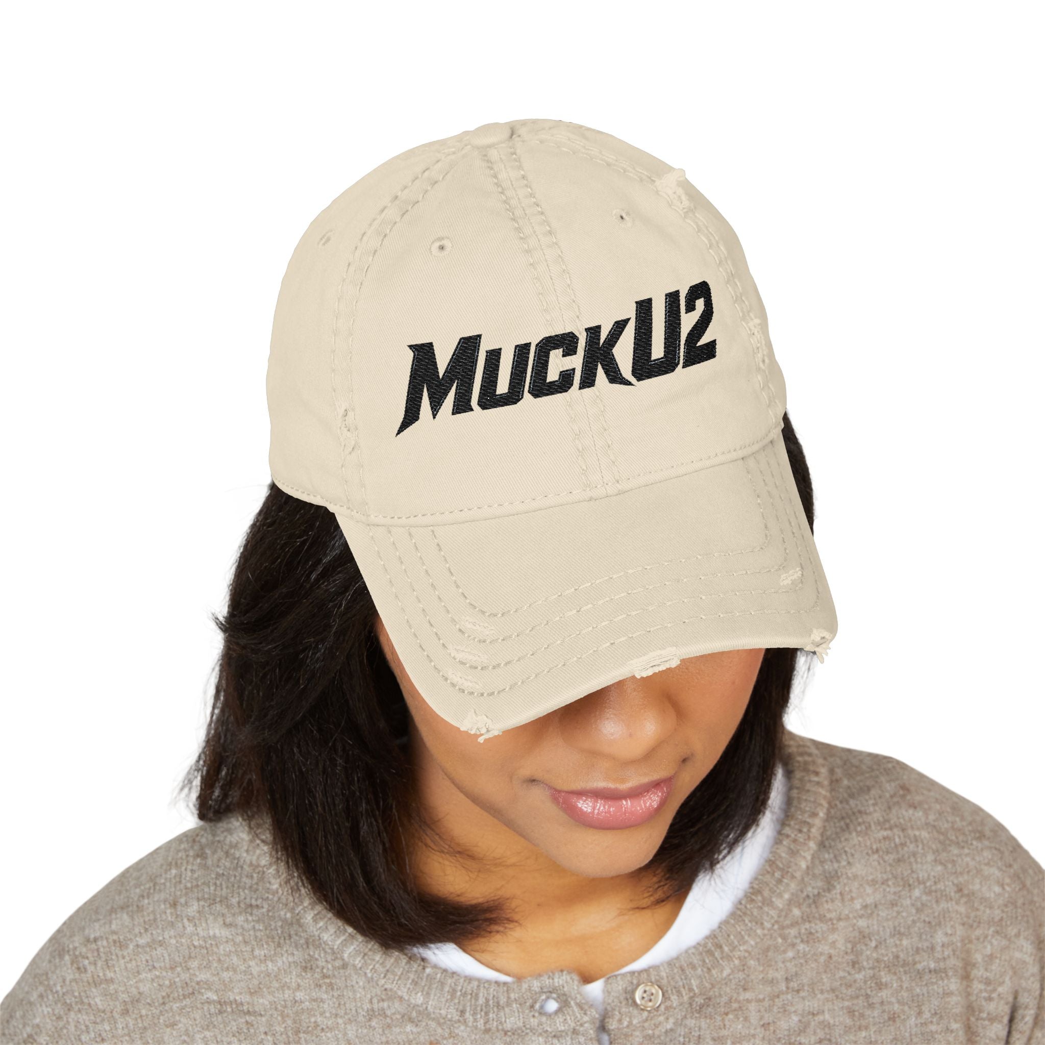 MuckU2 Poker Trucker Cap (black logo/SKU 100080)
