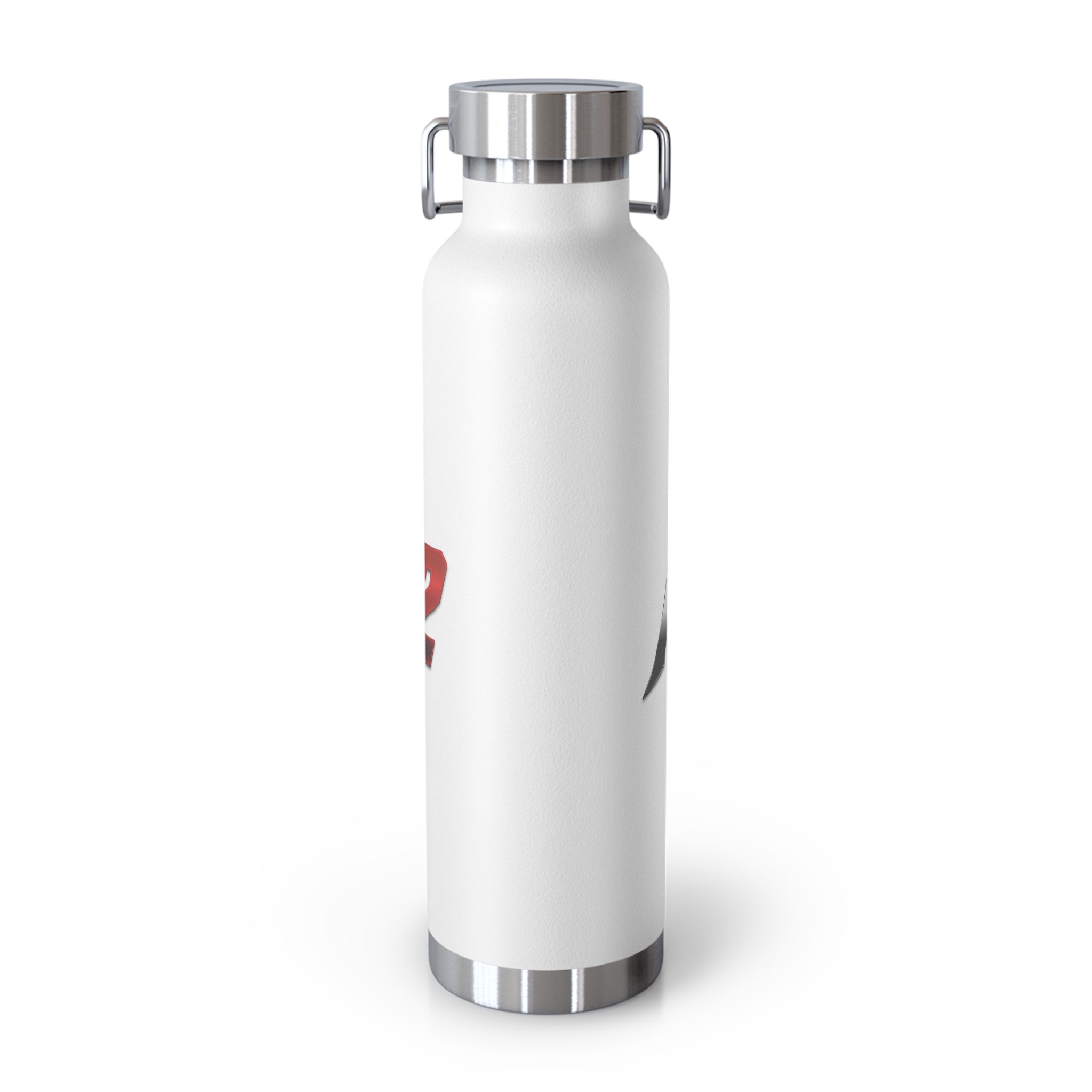 MuckU2 Insulated Water Bottle (gradient silver/red logo SKU 100012)