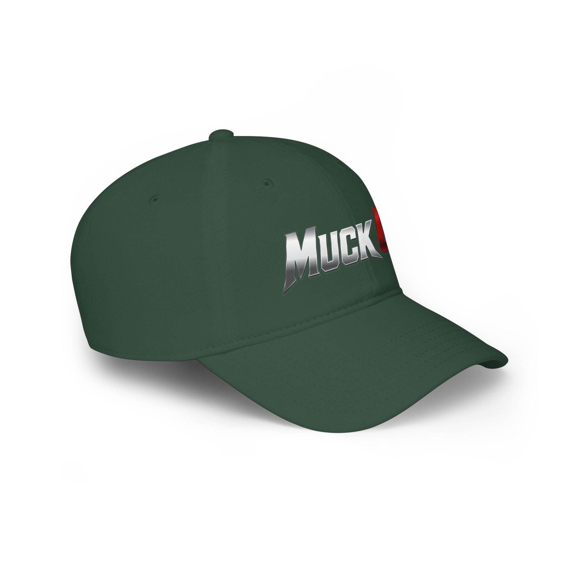 MuckU2 Poker Cap (gradient silver/red logo/SKU 100072)