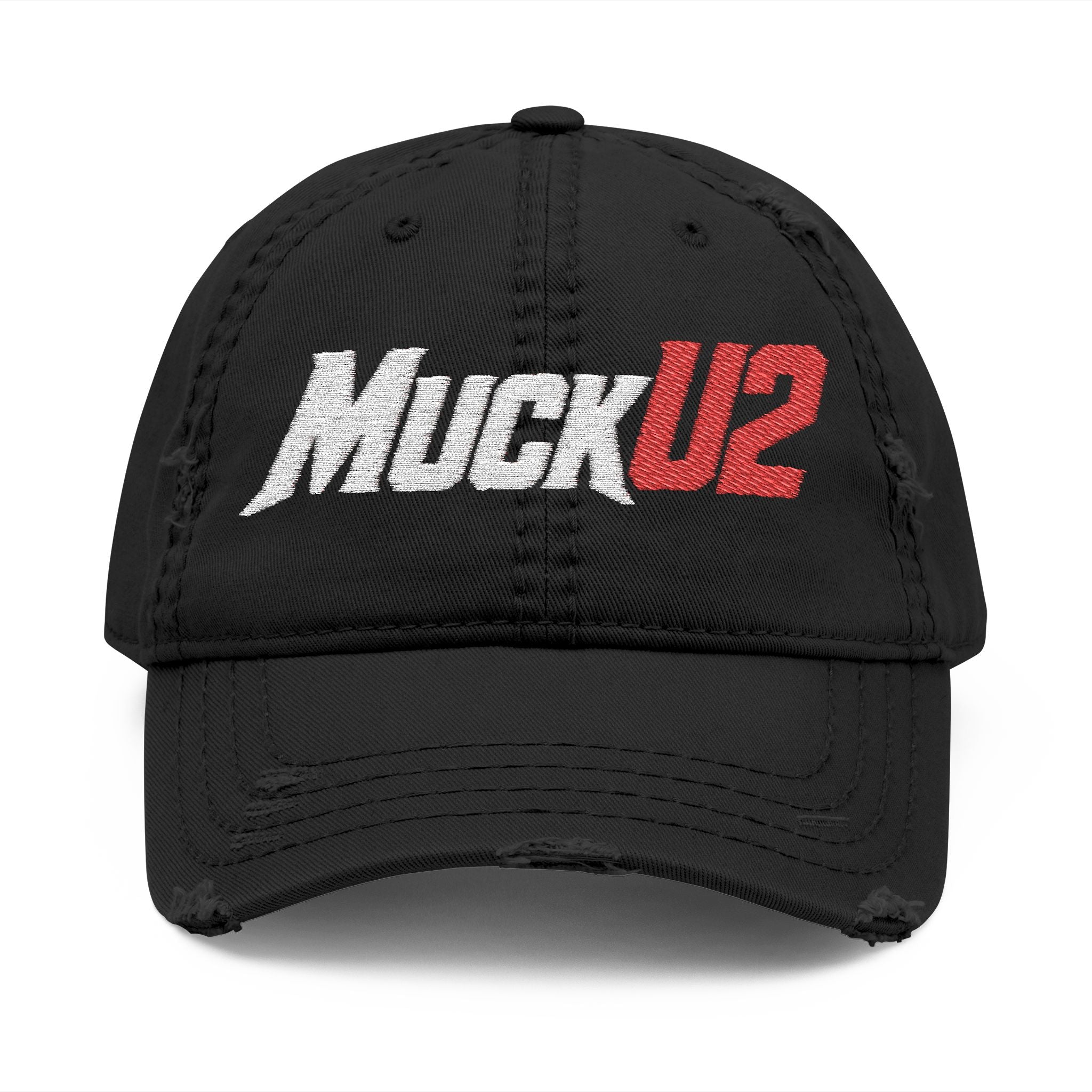 MuckU2 Poker Trucker Cap (embroider white/red logo/SKU 100083)