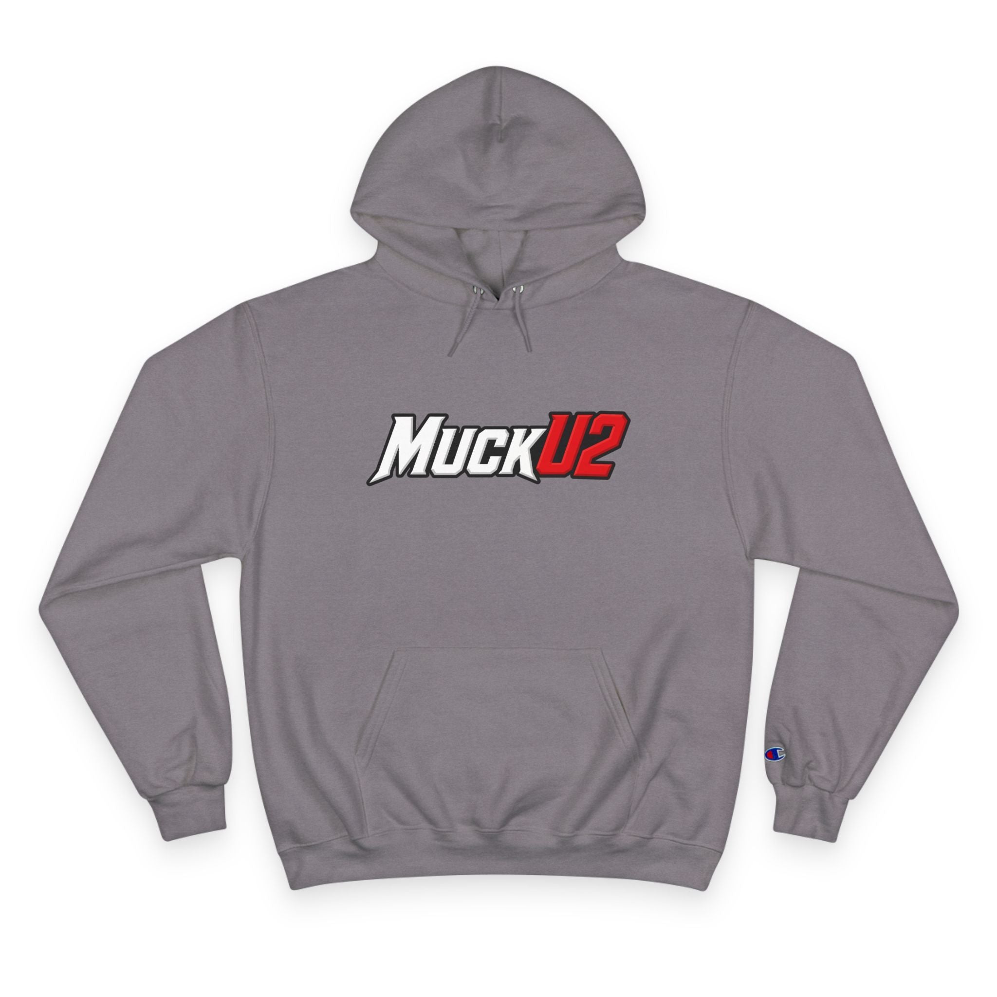 MuckU2 Poker Hoodie (white/red logo/SKU 100051)