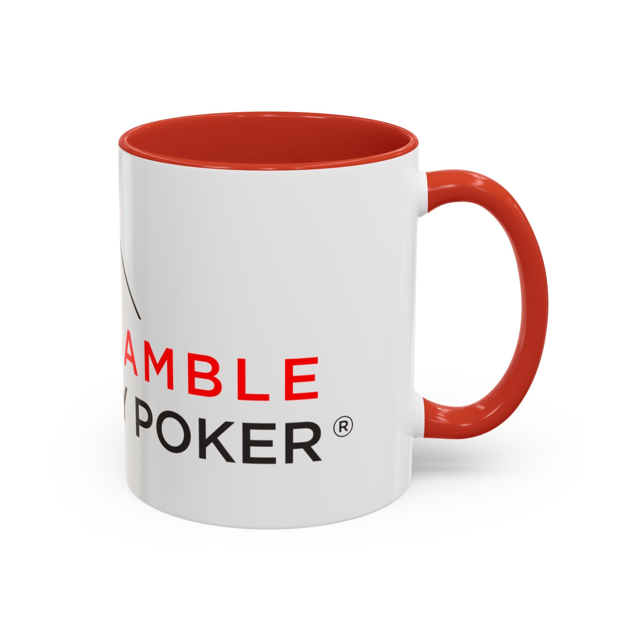 Poker Coffee Mug — "Don’t Gamble, Just Play Poker" Accent Mug (11/15 oz)