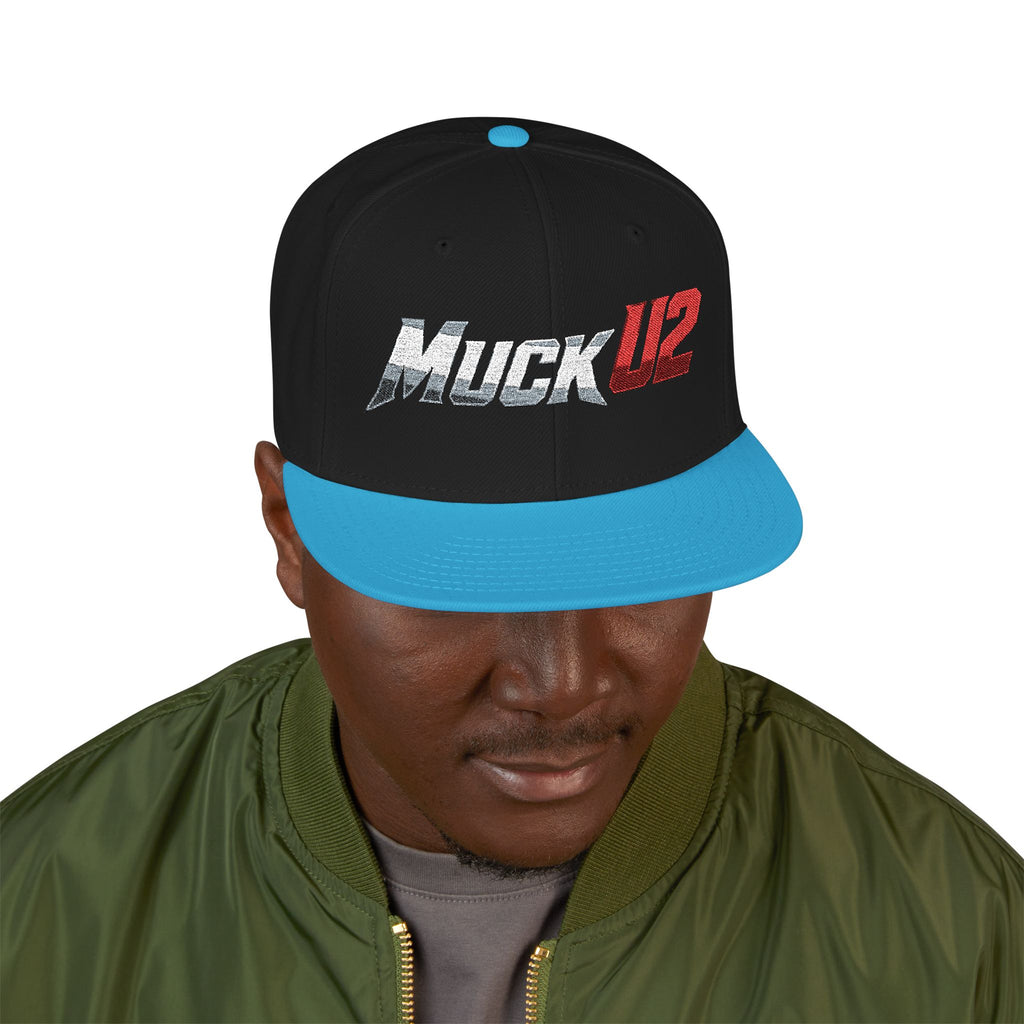 MuckU2 Snapback Poker Cap (gradient sliver/red/SKU 10006)