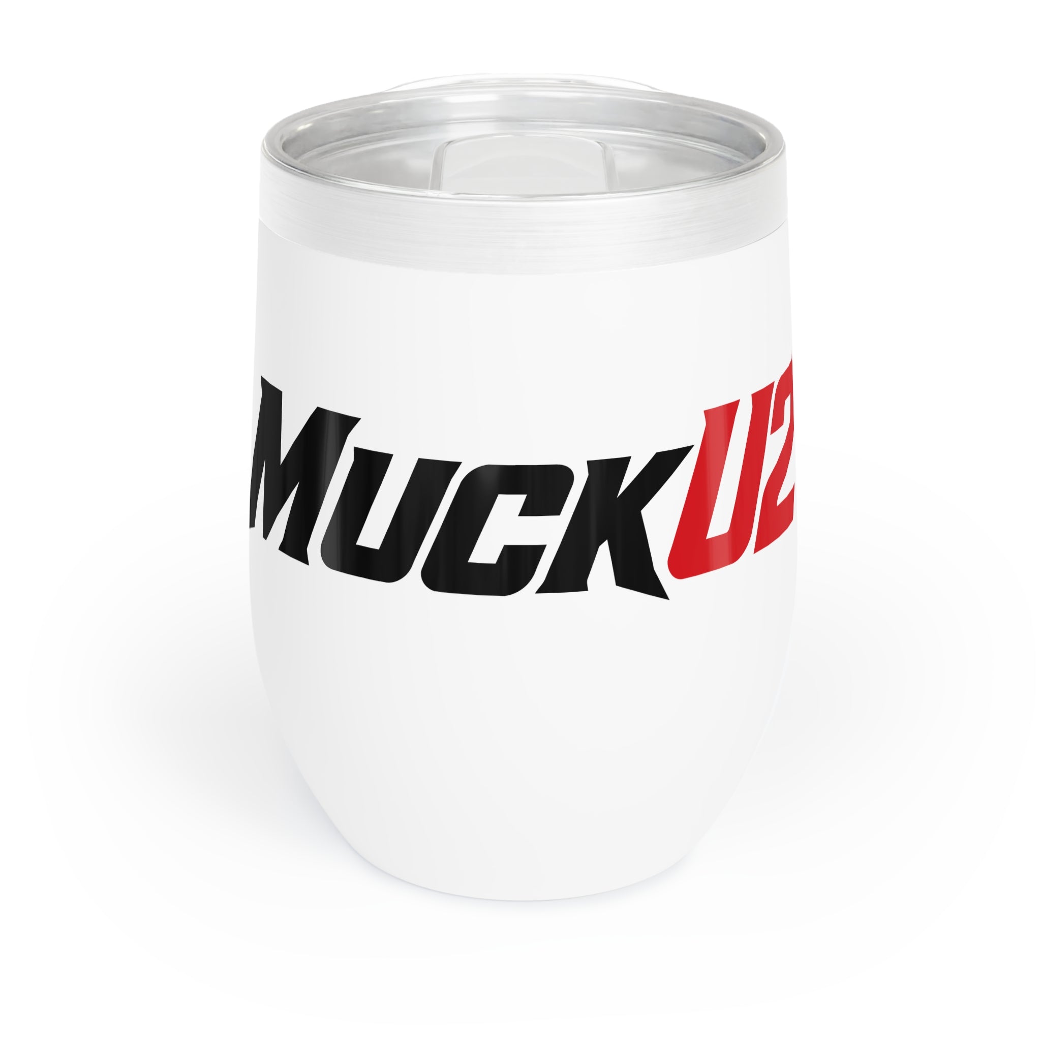MuckU2 Wine Tumbler (black/red logo/SKU 100016)