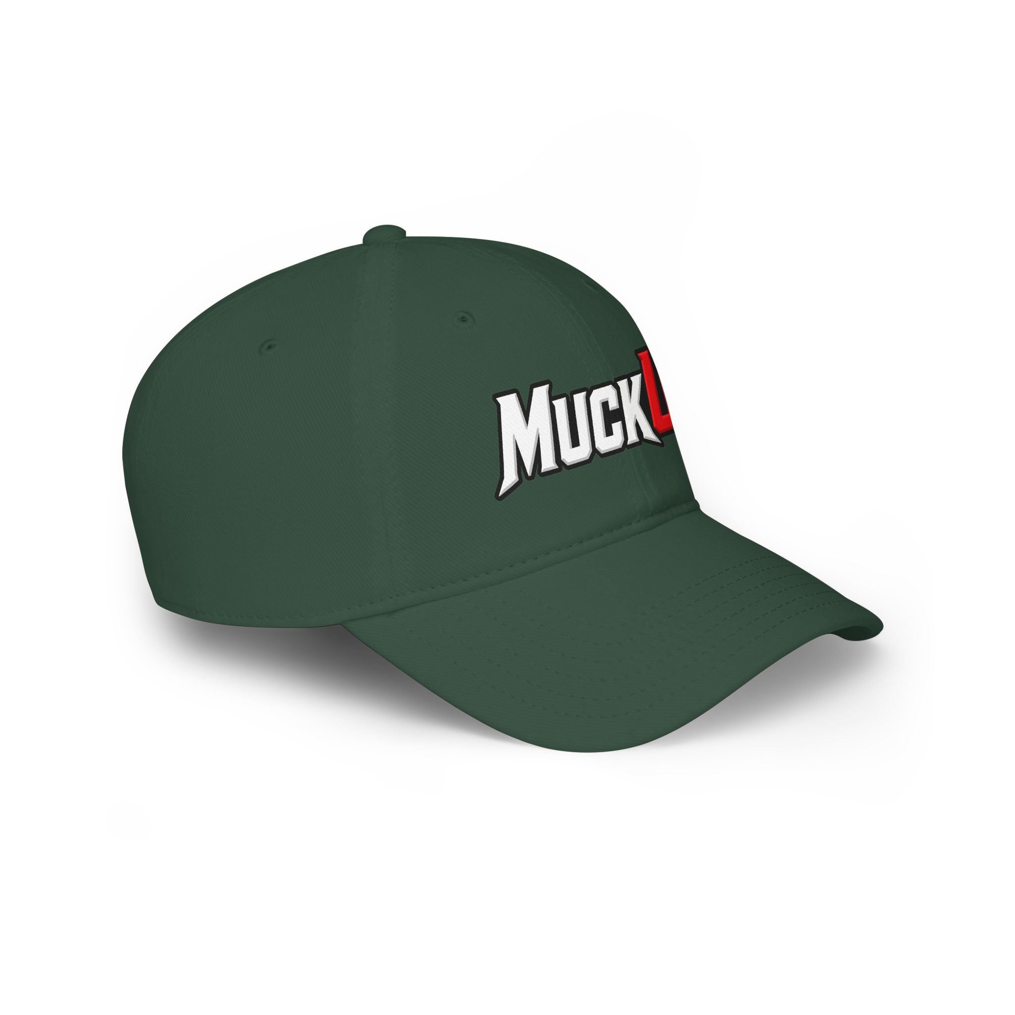 MuckU2 Poker Cap (white/red logo/SKU 100075)