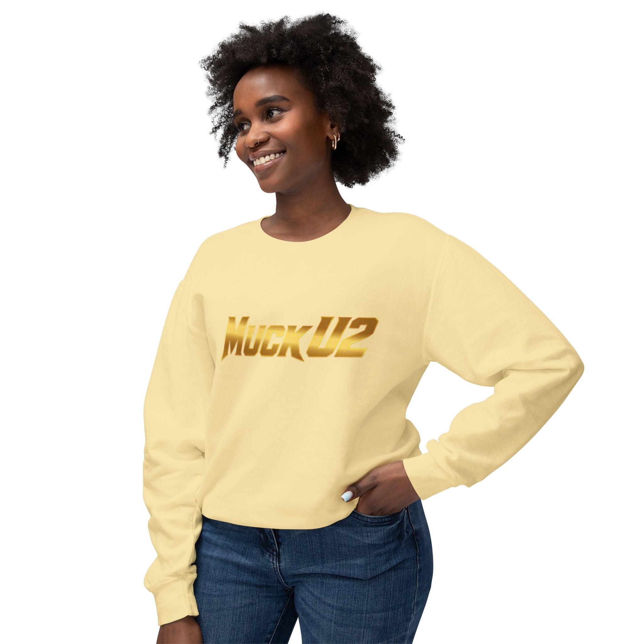 MuckU2 Poker Crewneck Sweatshirt (gold logo/SKU 100062)